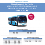 ArBus Gratis entre Ezeiza, Aeroparque y La Plata