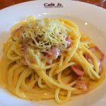 Spaghetti Carbonara en Italian Tomato Cafe JR, Tokyo, Japon