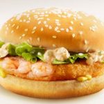 LOTTERIA Hamburguesa de langostinos, Shrimps burger!