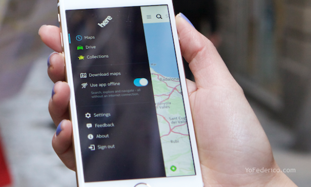 HERE, otra excelente app de GPS gratuita y offline!