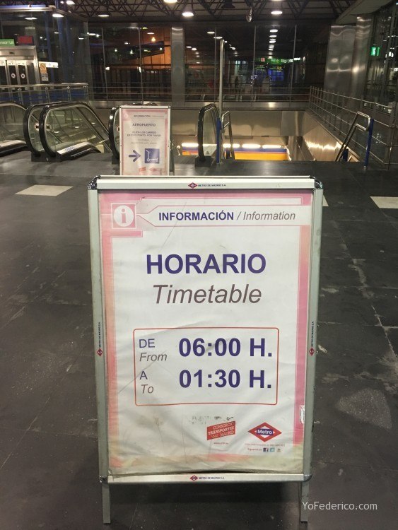 Cómo ir en Metro desde el Aeropuerto de Barajas a Madrid 2