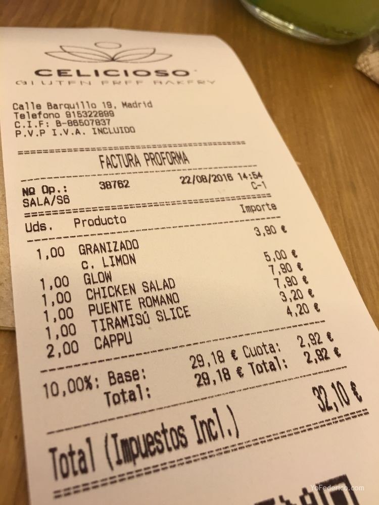 Celicioso, comer súper rico y sin gluten en Madrid 2