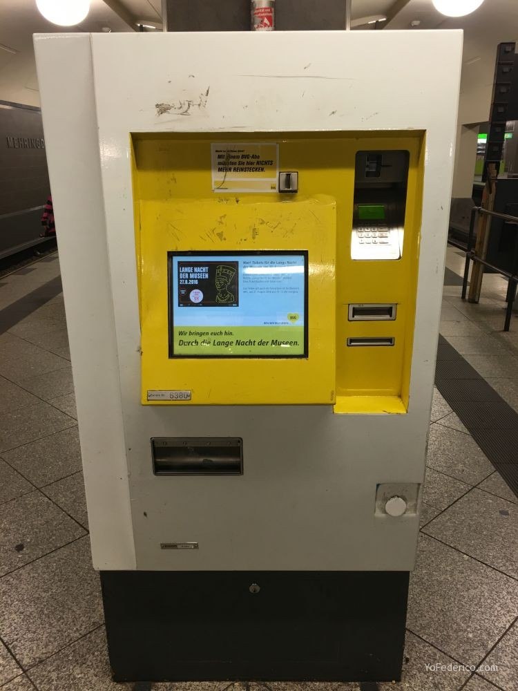 Comprar un pasaje en el Metro de Berlín 5