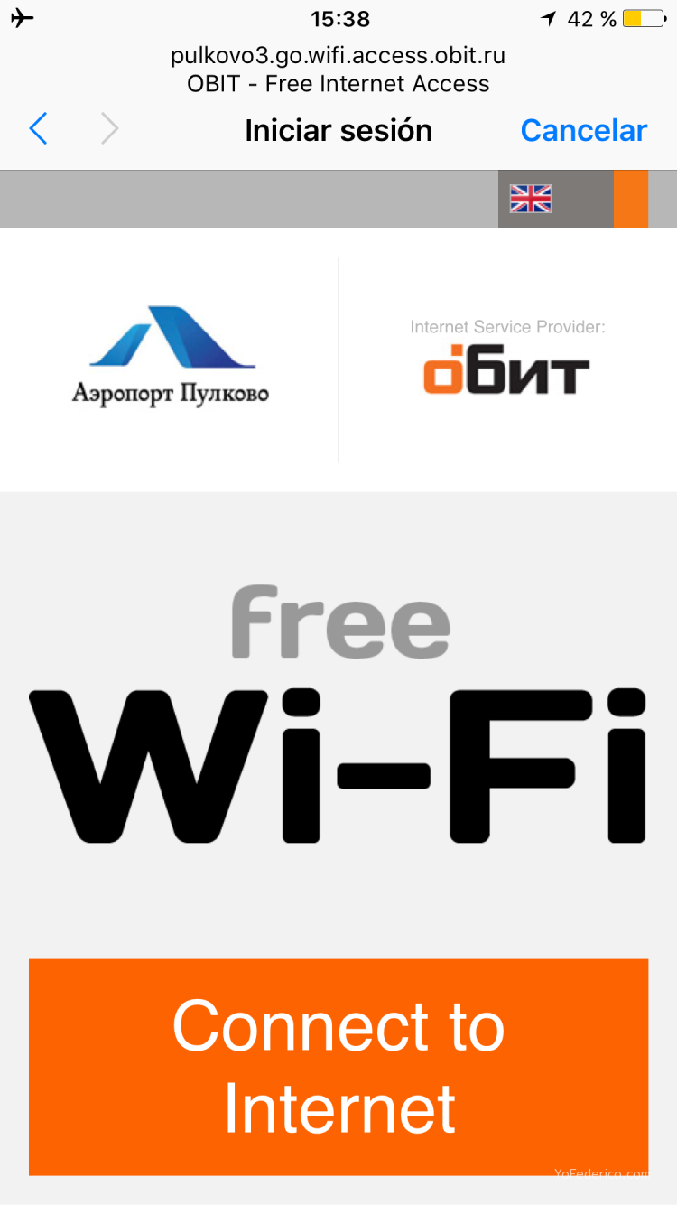 ¿Hay WiFi en el aeropuerto Pulkovo de San Petersburgo? 2