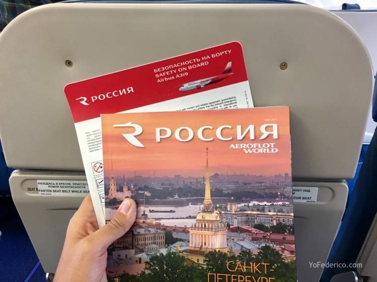 Vuelo de Praga a San Petersburgo en AeroFlot 8