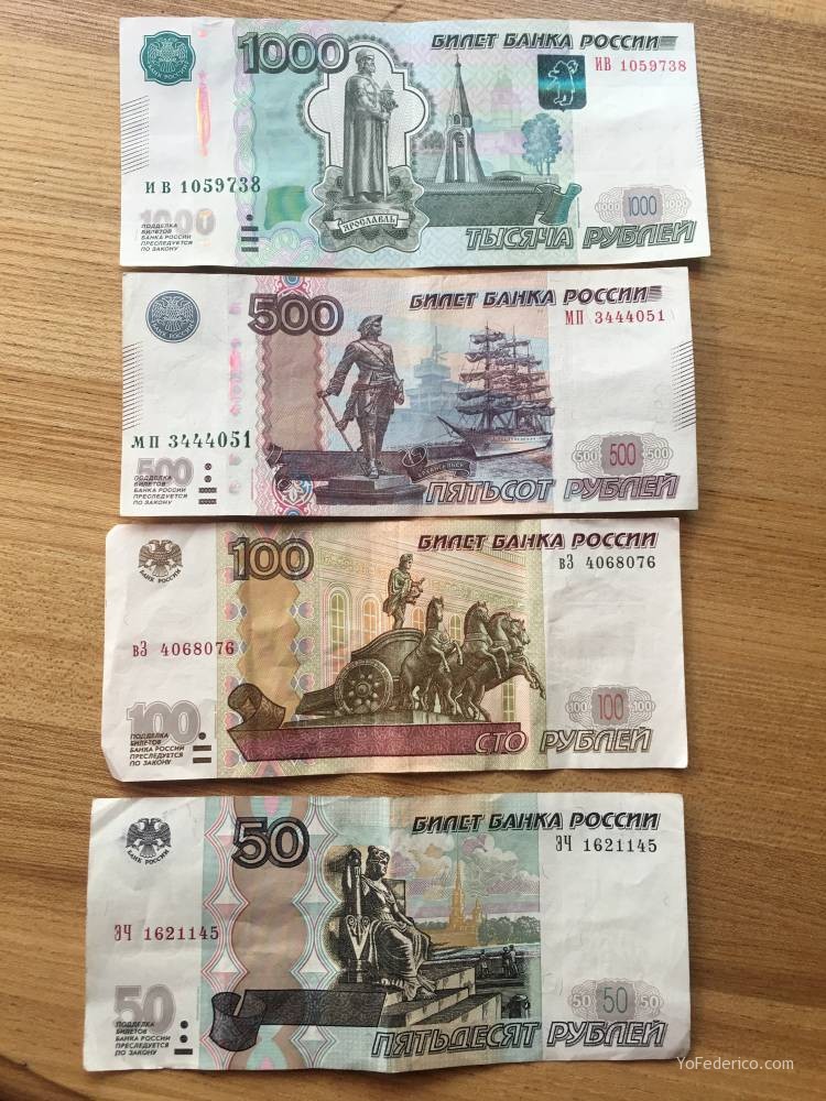Monedas y billetes de rublos para cuando vayas a Rusia 1