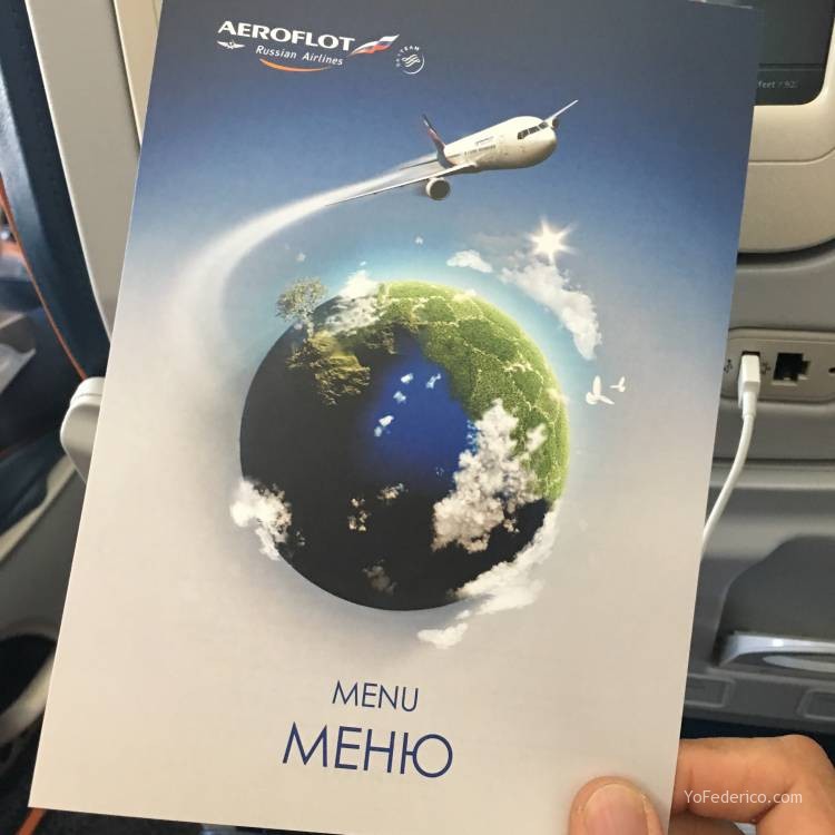 Vuelo Moscú - Londres en Aeroflot 8