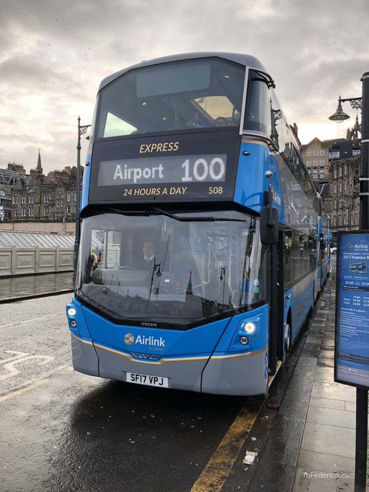 El Bus de Edimburgo que conecta la ciudad con el Aeropuerto 4
