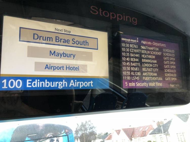 El Bus de Edimburgo que conecta la ciudad con el Aeropuerto 22